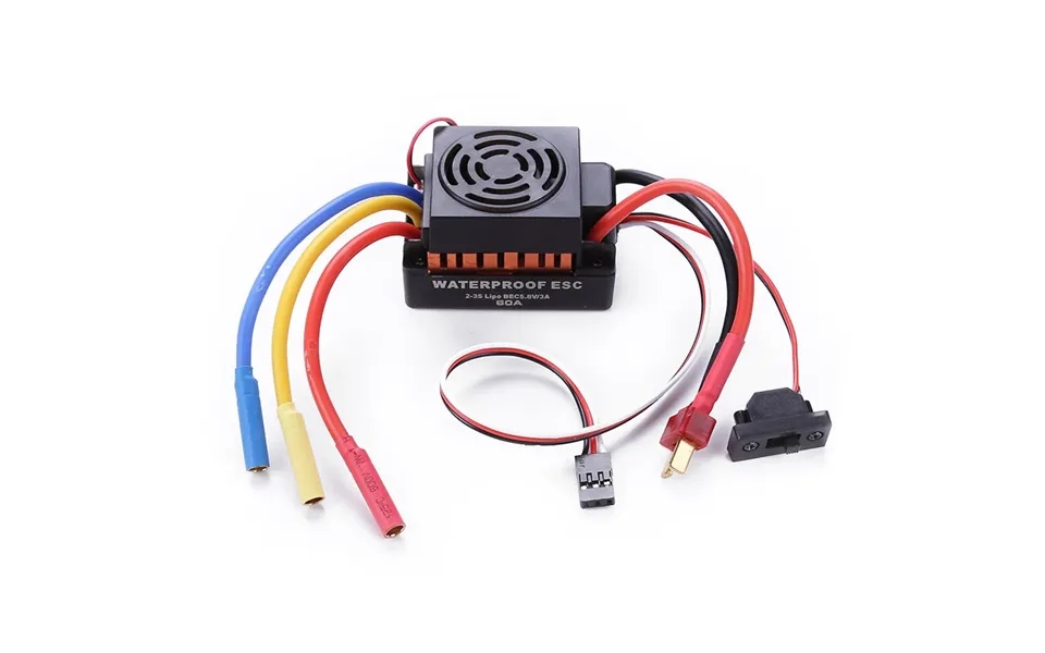 60a Brushless Waterproof Esc Electric Speed Controller For 1 10 Rc Car Parts