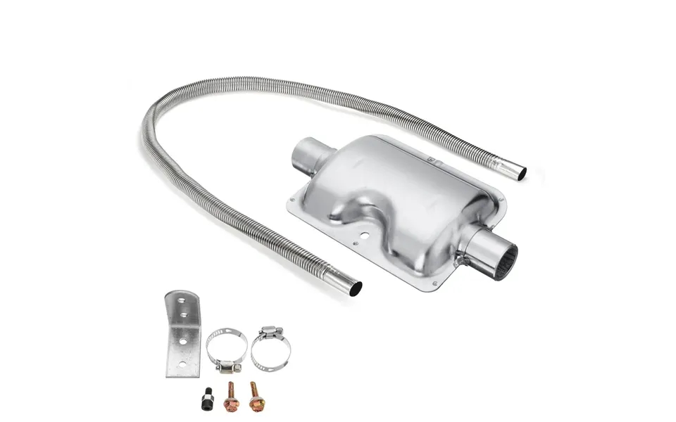 60cm Stainless Steel Exhaust Pipe 24mm Silencer Muffler For Car Parking Air Diesel Heater