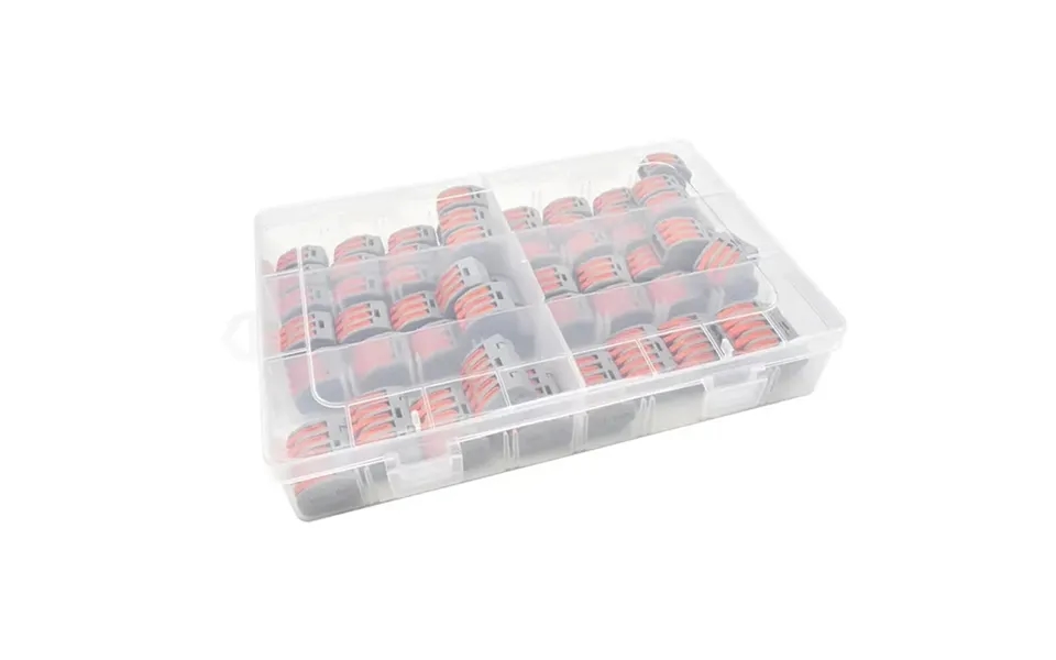 60pcs Electrical Wire Connector Boxed Quick Wiring Connector Electric Cable Terminal Block Pct-212 213 215 Push-in Termi