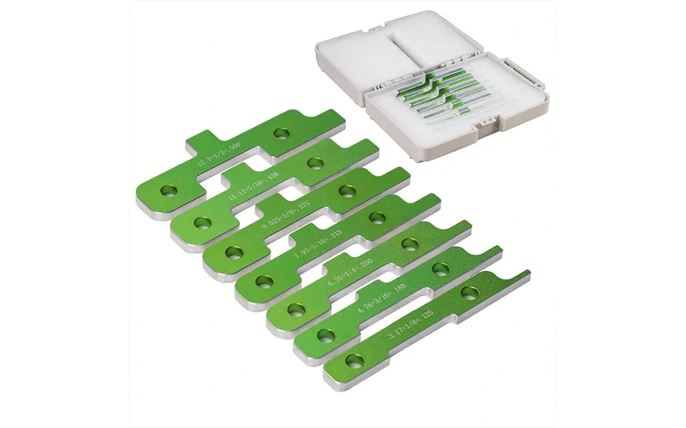 7pcs Setup Blocks Woodworking Mesurement Module With Inch And Fractional Measurements Heavy Duty Steel Precision Measure