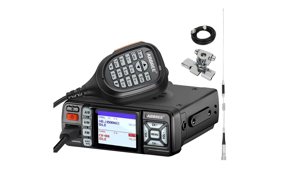 Abbree Ar-318 Walkie Talkie Mini Mobile Radio 25w U V Band Long Range Dual Mode Watch Voice Encryption Car Walkie Talkie