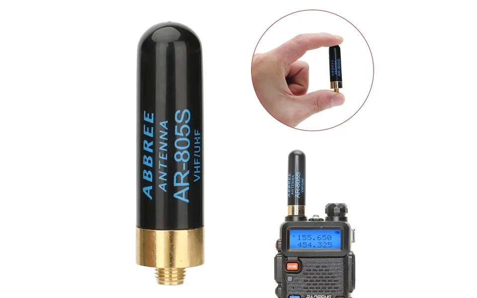Abbree Ar-805s Dual Band Antenna 144mhz 430mhz 10w Sma-female Connector High Gain Compact Design For Handheld Radios