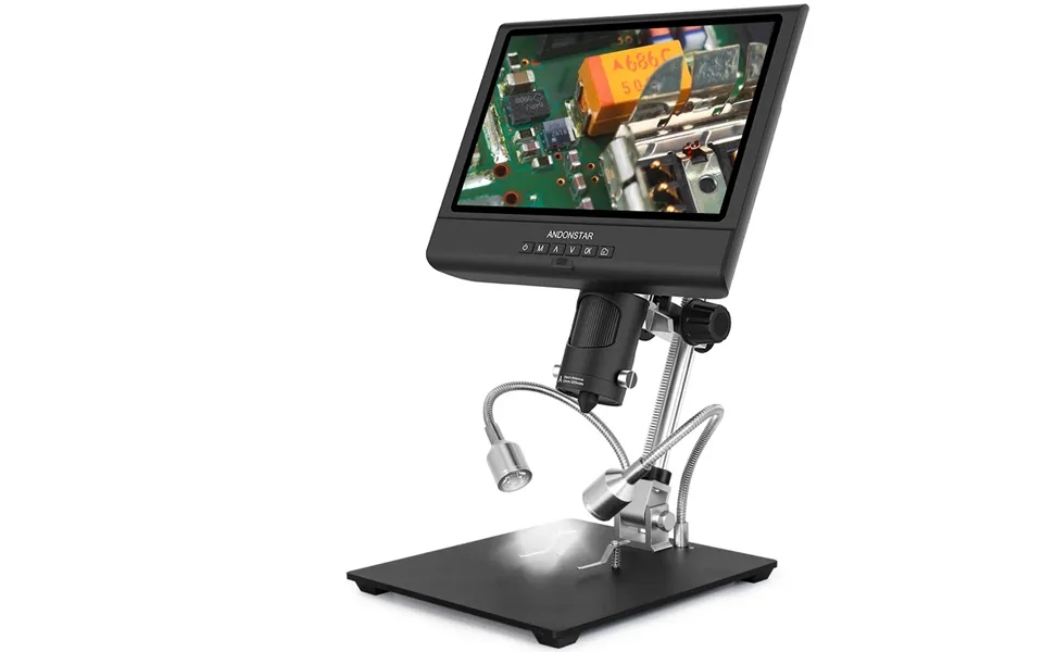 Ad209 10 Digital Microscope 3x-200x Magnification 1080p Adjustable Lcd Display For Soldering Microscope Repai