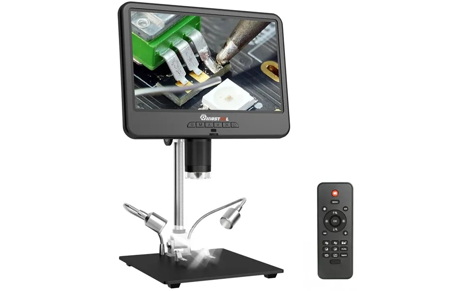 Ad210 10 Digital Microscope 5x-260x Magnification Adjustable Lcd For Pcb Smd 1080p Soldering Microscopio