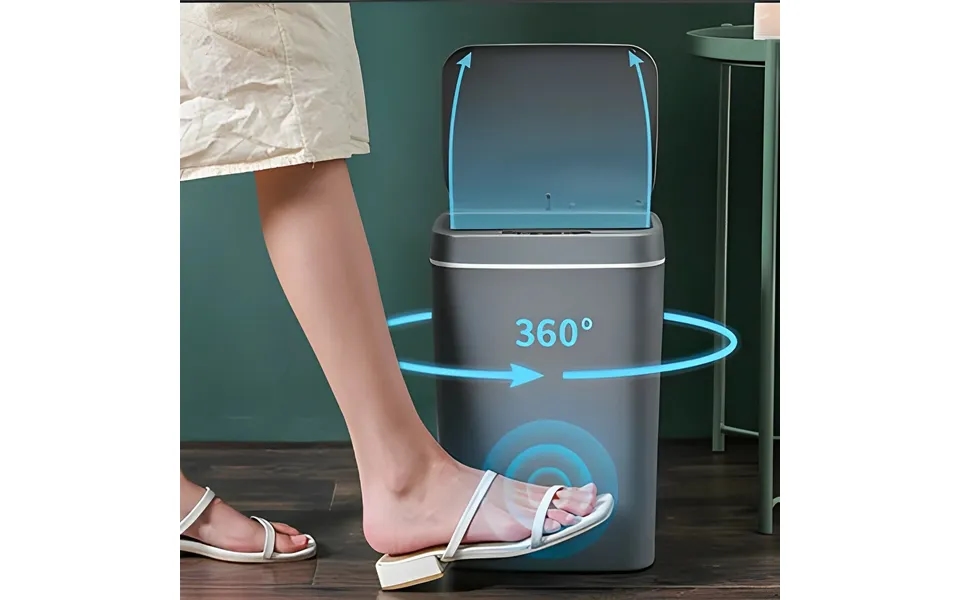 Agsivo 16l Smart Induction Touchless Trash Can Waste Bin With Motion Sensor And Rechargeable Battery For Kitchen Bedroom