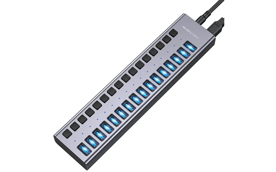 Akasis Hs-716mg 16-in-1 Usb3.0 Hub High Speed 5gbps Splitter Aluminum Alloy Docking Station With Integrated Independent