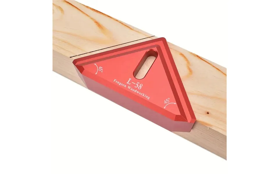 Aluminum Alloy 45 Degree Miter Square Edge Ruler Precision Woodworking Tool For Accurate Miter Saw Cutting And Marking