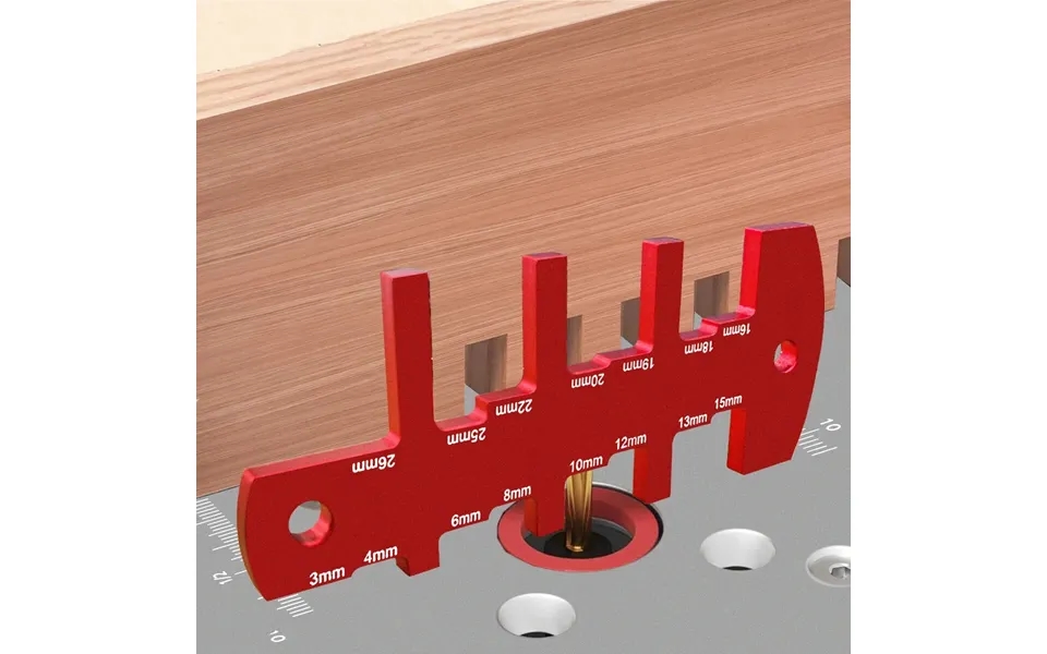 Aluminum Router Depth Gauge Tool 3-26mm Height Measuring Device Woodworking Table Saw Setup Cutting Blade Tool