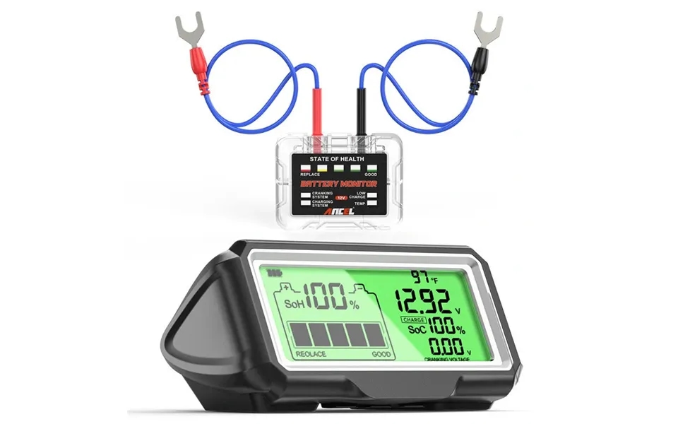 Ancel Bm200 Pro 12v Led Car Battery Tester Monitor Head-up Display Waterproof Soh Soc Charging Battery Capacity Analyzer