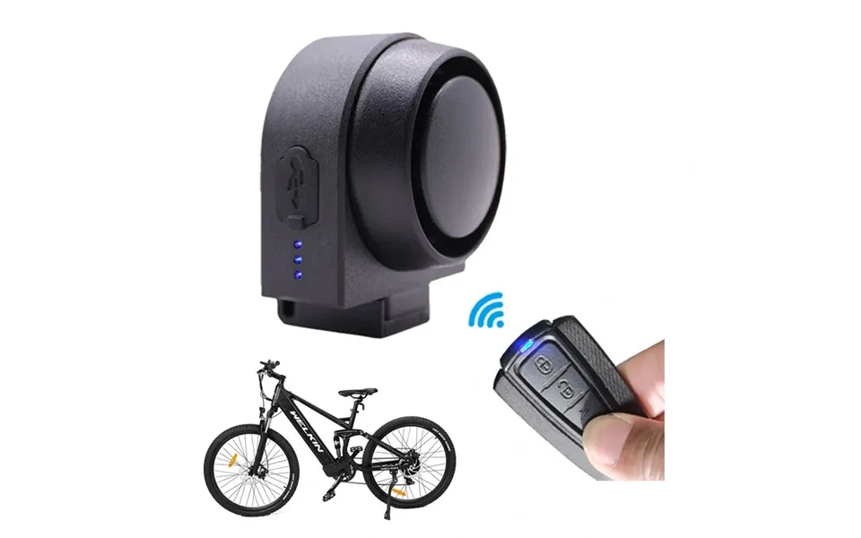 Antusi Wireless Bike Alarm 115db Loud Anti-theft 400mah Usb Chargeable Ipx5 Waterproof Electric Vibration Horn With Remo