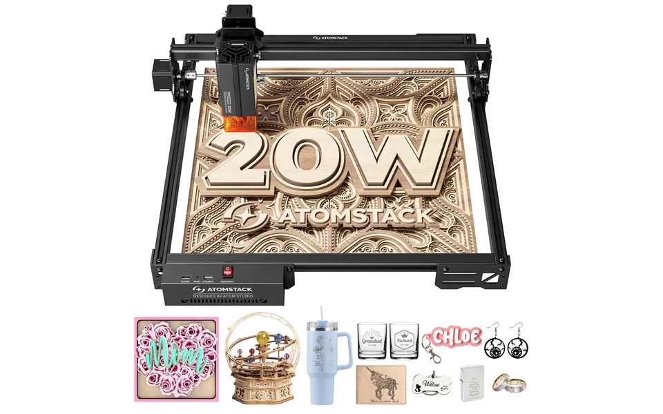 Atomstack Upgraded A20 Pro V2 20w Laser Engraver 24000mm Min Ultra Fast 120w High Power Laser Engraving Machine Cnc Lase