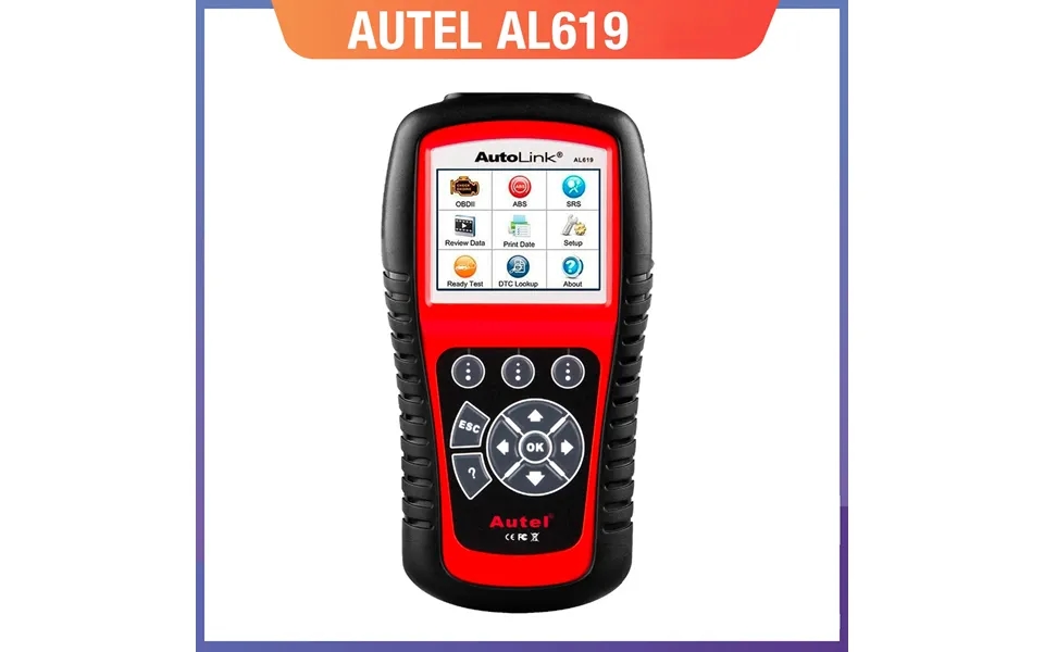 Autel Al619 Car Diagnostic Tool Obd2 Auto Scanner Diagnostic Tool Obd 2 Supported Multiple Languages Abs Srs System Diag