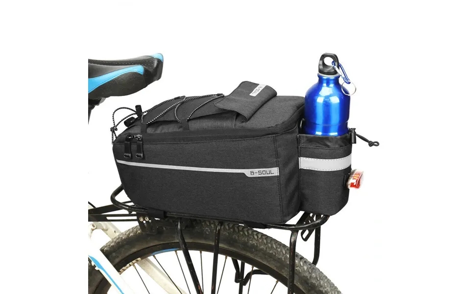 B-soul Bicycle Rear Seat Bag Waterproof Pannier Trunk Bags Back Rack Rear Seat Bag Multifunctional Cycling Luggage Shoul