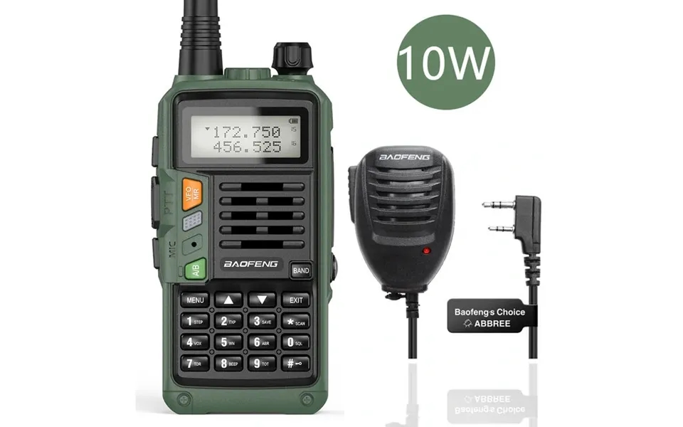 Baofeng Uv-s9 Plus Walkie Talkie Green Yellow Tri-band 10w With Usb Charger Powerful Cb Radio Transceiver Vhf Uhf