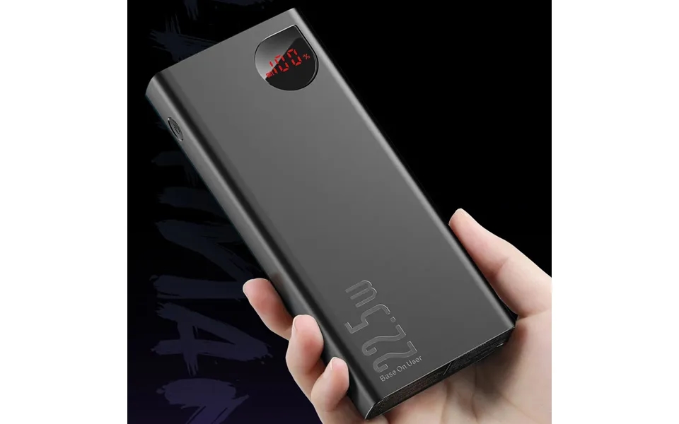 Baseus Adaman 22.5w 20000mah Pd Qc3.0 Dual Input Output Digital Display Quick Charge Power Bank For Iphone 13 13 Mini