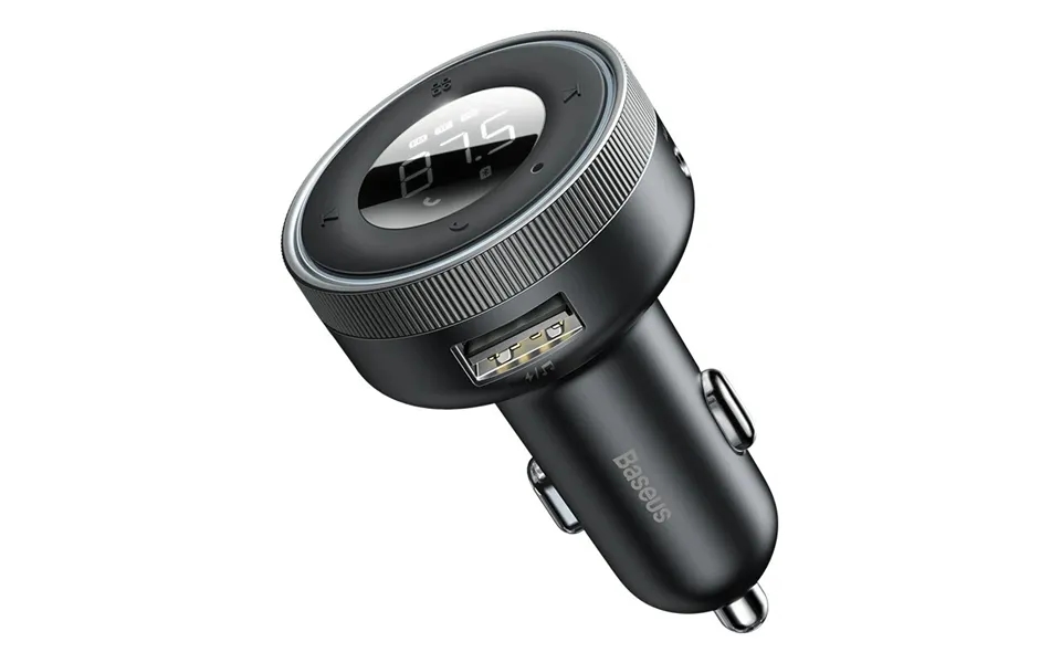 Baseus Cclh-01 Bluetooth V5.0 Fm Transmitter Dual Usb Car Charger Led Digital Display Wireless Radio Adapter Auto Aux Ra