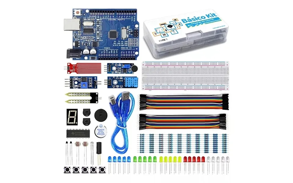Basic Motherboard Kit For Arduino R3 Component Packs Starter Electronic Components Robot Kit 830 Hole Breadboard