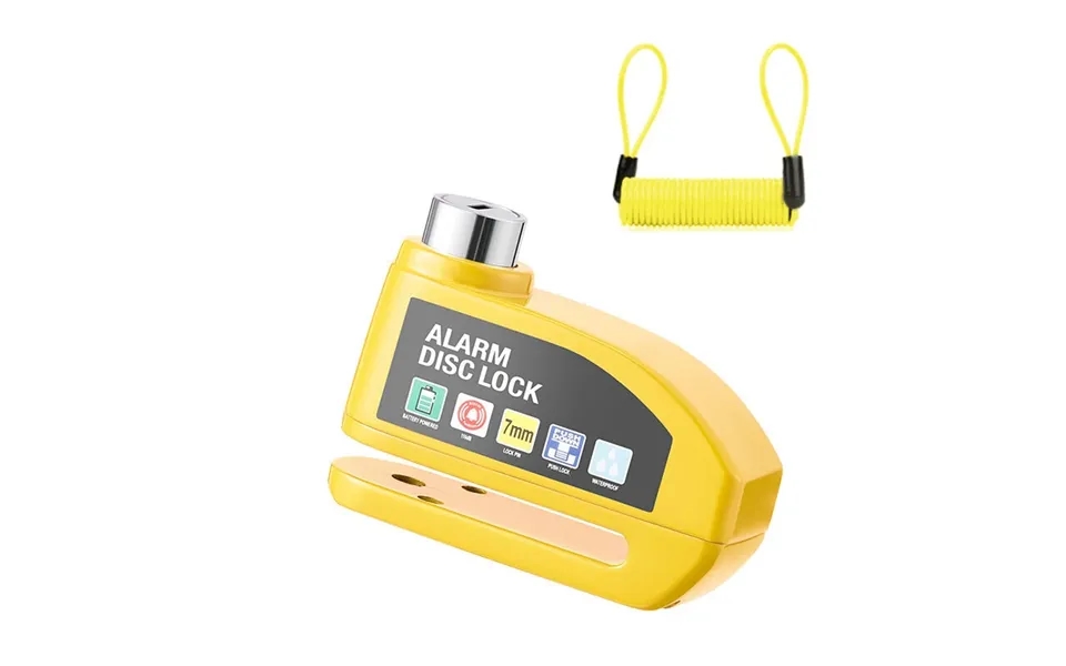 Benggou Bicycle Disc Brake Lock 130db Loud Alarm Anti-thief Protection Aluminum Alloy Waterproof Reminding Rope Lock For