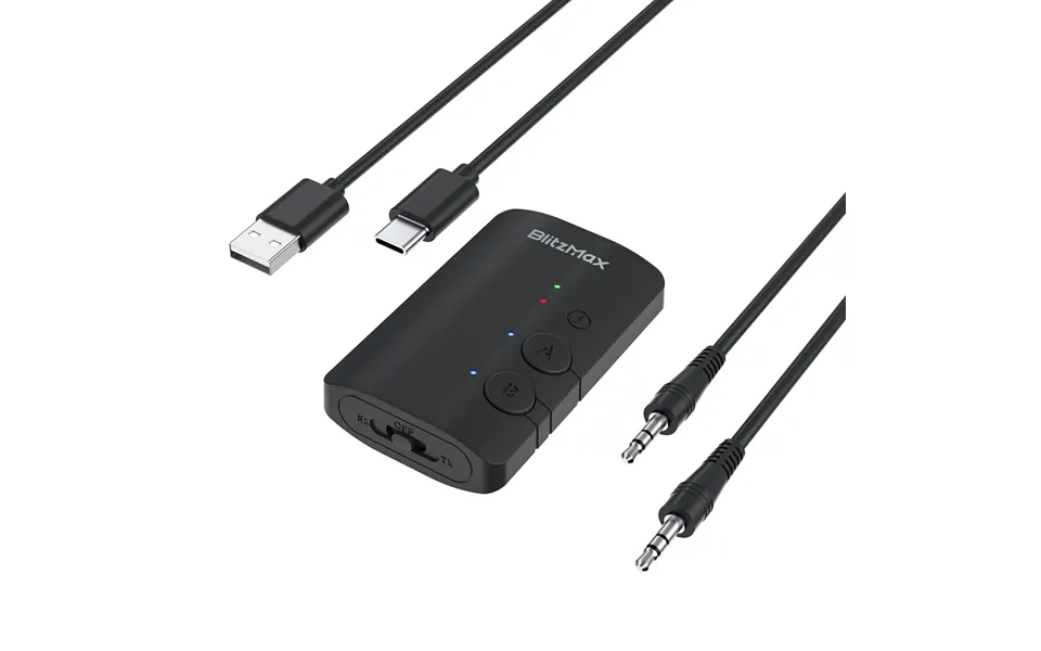 Blitzmax Bm-le505 Bluetooth Adapter Bluetooth Transmitter Receiver 2 In 1 Mini Wireless With 3
