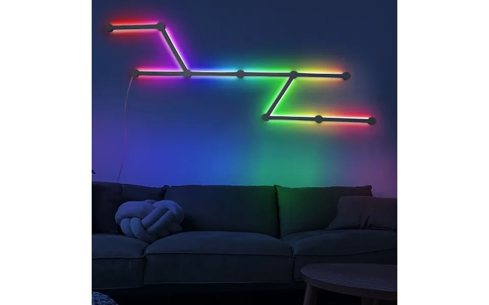 Blitzwill Diy Splicing Light Bars Rgbic Led Tuya Wifi Smart Control Music Sync Works With Alexa & Google Assistant For G