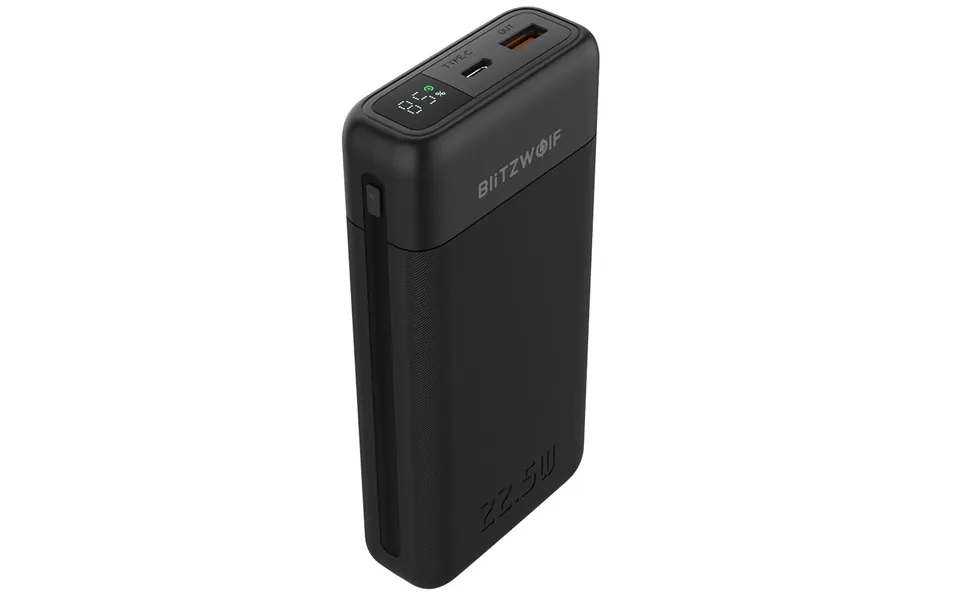 Blitzwolf Bw-p22 22.5w 20000mah Power Bank Digital Power Display External Battery Power Supply With 1 Input & 2 Outputs