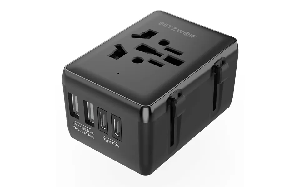 Blitzwolf Bw-ta1 Universal Travel Adapter Plug With 4 Usb Eu Uk Us Au Ac Power Charger Adapter Outlet Converter Socket