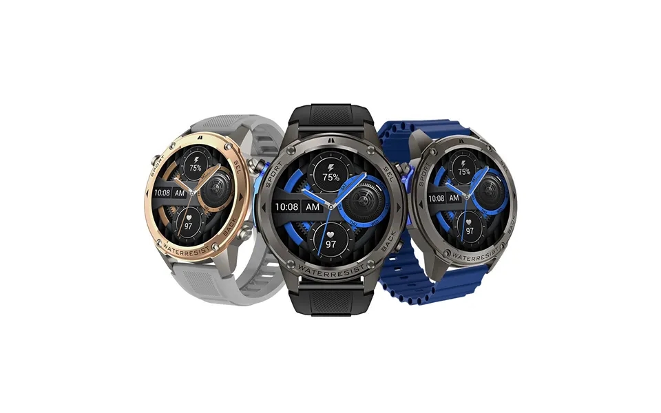 Blitzwolf Bw-voyager1 1.43-inch Amoled Gps Double Straps Compass & Barometer 10atm Waterproof Bluetooth Call Heart Rate