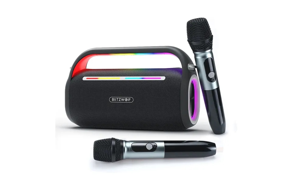 Blitzwolf Bw-wa7 120w Bluetooth Speaker Portable Karaoke Speaker Double Drivers Hifi Dsp Eq Effect Rgb Light Tws 8000ma