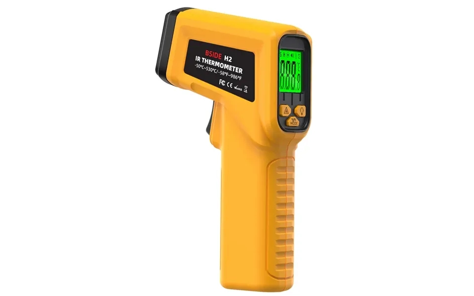 Bside H2 Infrared Laser Thermometer -50 To 530 High Precision Non-contact 12 1 Ratio Adjustable Emissivity Lcd Backlit