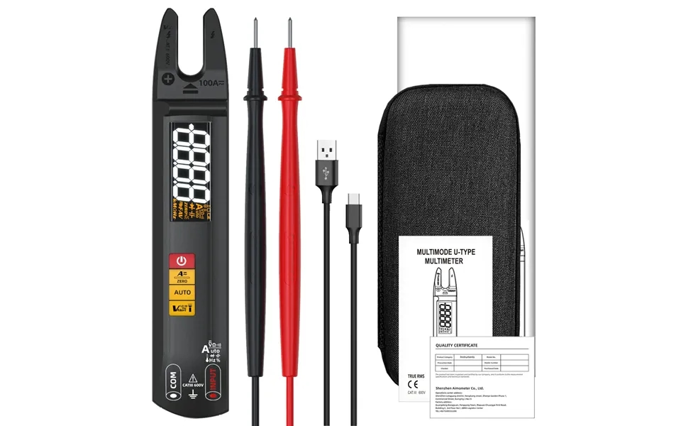 Bside U1 Multifunctional Intelligent Multimeter Led Flashlight Full Range Ac Dc Recognition Reliable Burn Protection Cap