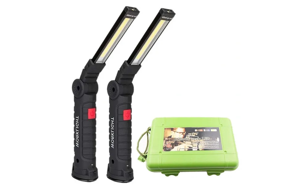Built-in 18650 Battery Bikight Cob Led Multi Function Folding Work Light Set Usb Rechargeable Led Flashlight Mini Torc