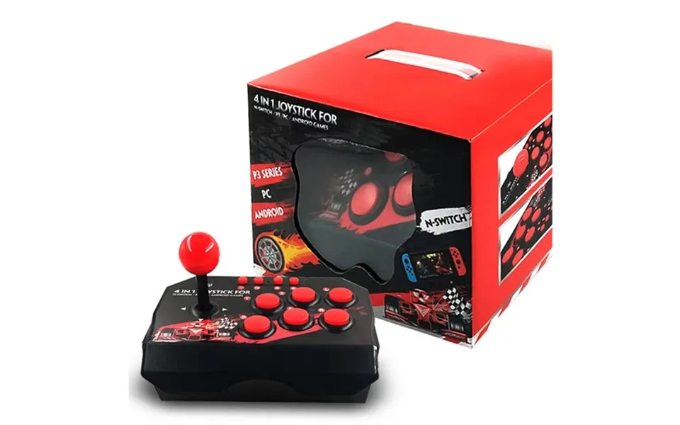 Data Frog 4-in-1 Wired Arcade Joystick Gamepad Support Turbo Mode Fighting Stick Game Controller Usb Wired Rocker Suppor