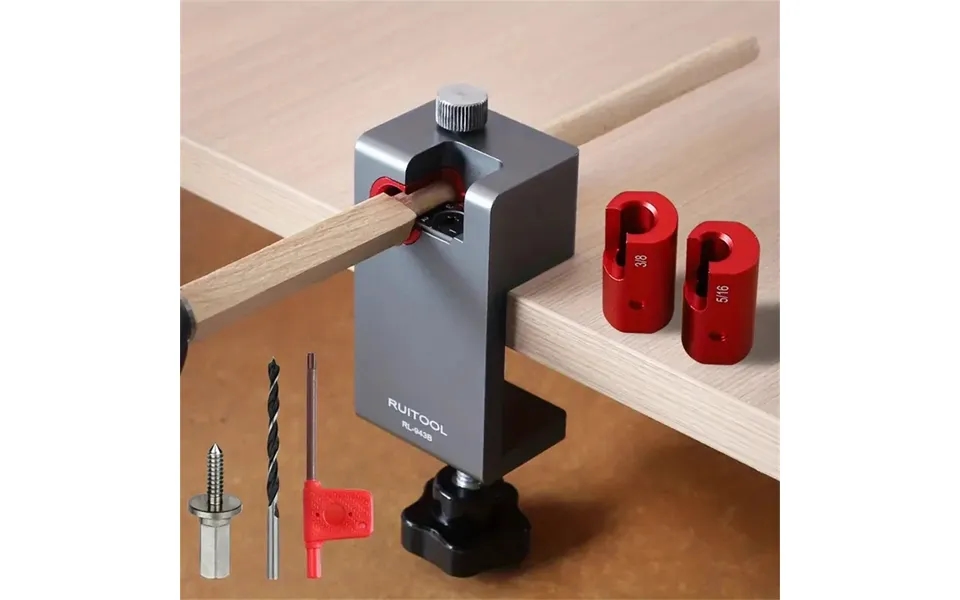 Dowel Maker Jig Tenon Dowel Plug Cutter With Sharp Alloy Blade Adjustable Drill Guide Positioner For Wood Sticks Making