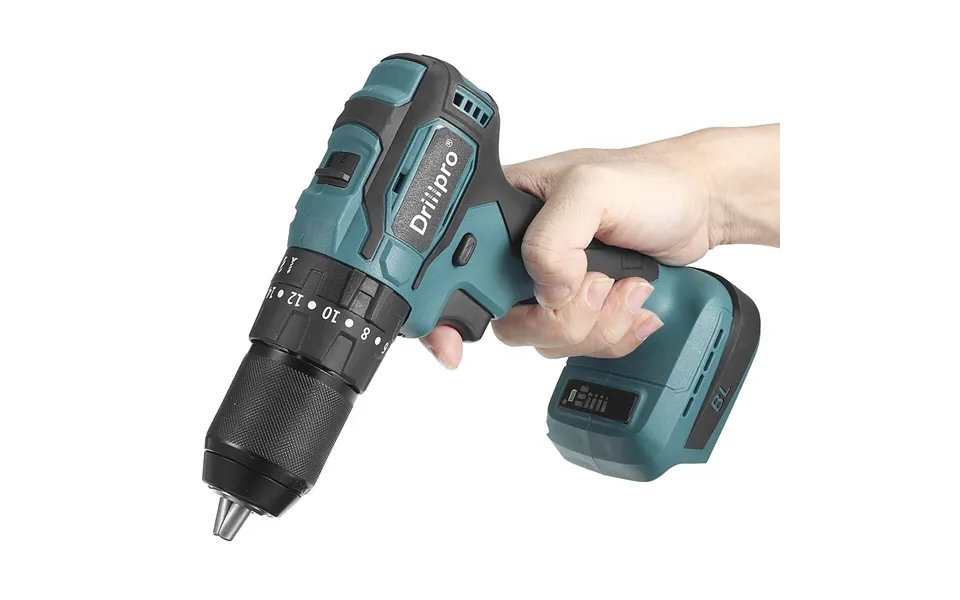 Drillpro 10mm 13mm Cordless Brushless Impact Drill Driver Rechargable Electric Screwdriver Driver Fit Makita