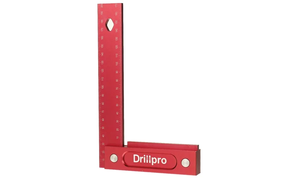 Drillpro 150 200mm Metric Precision Woodworking Square Aluminum Alloy Wide Seat Scribing Tool L 90 Right Angle Ruler