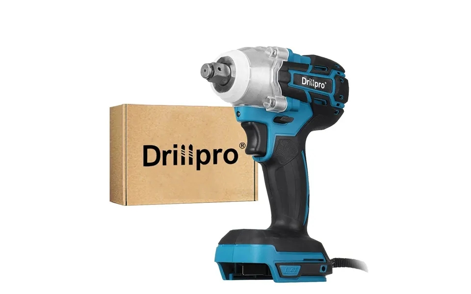 Drillpro 18v 0-3200rpm Cordless Impact Wrench Driver Brushless Motor With Led Light Electric Wrench Adapted For Makita D