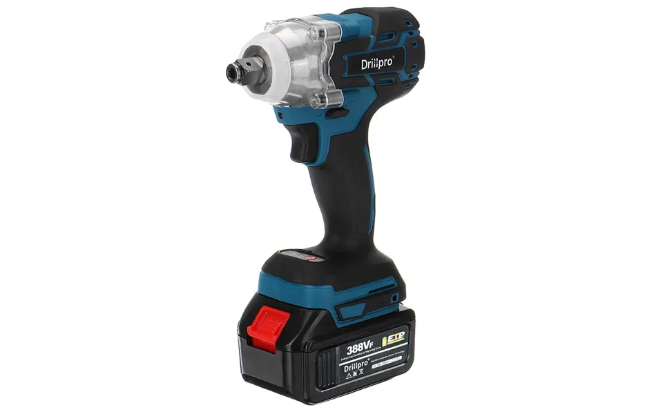 Drillpro 2 In1 520n.m Brushless Impact Cordless Electric Wrench Power Tool W 1 2 X Battery