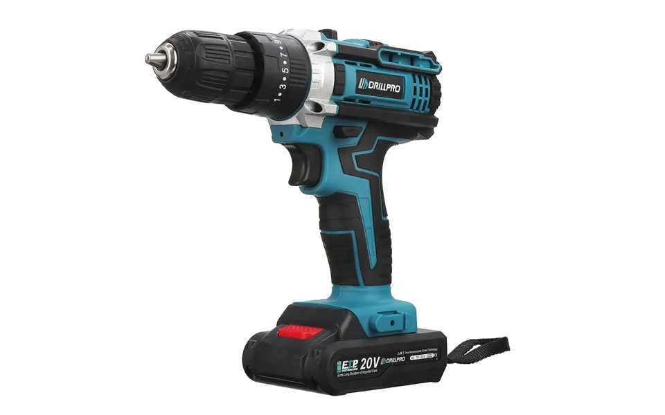 Drillpro 220v 20v 1450rpm 3 Gears 28n.m Power Drill Driver Electric Drill With Impact Function