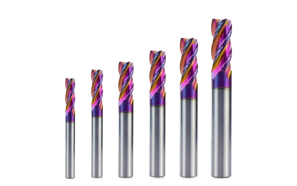 Drillpro 5 6 8 10 12mm Ultra Surface Tungsten Carbide End Mill Hrc60 4 Flute Spiral End Milling Cutter Cnc Router Bit