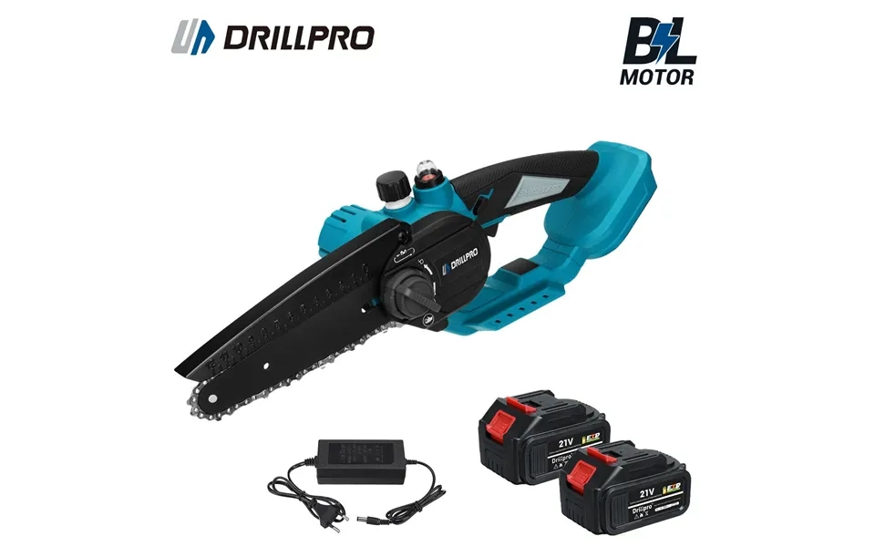 Drillpro 6-inch High-efficiency Brushless Chainsaw With Batteries 3000w Power Fast 19