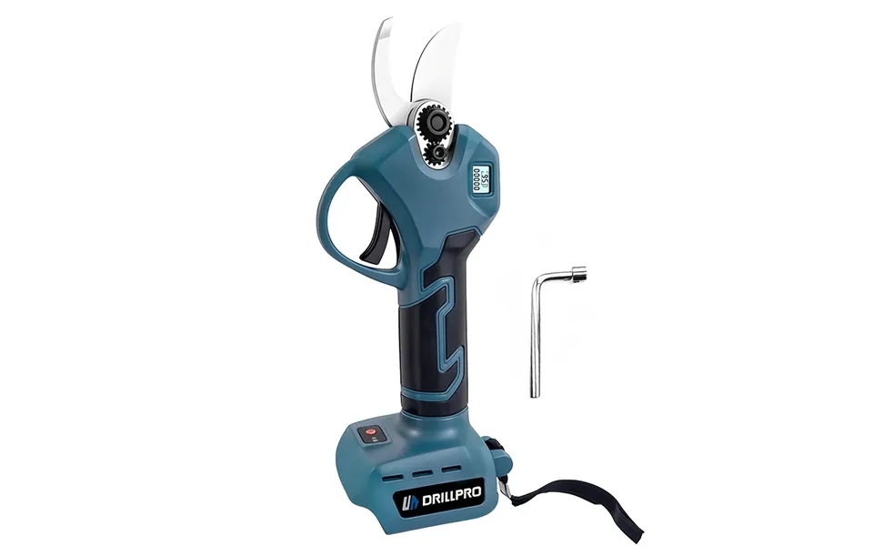 Drillpro Electric Pruning Shears Brushless Motor 500w 35mm Cutting Diameter Sk5 High Carbon Steel Blade Rechargeable Cor