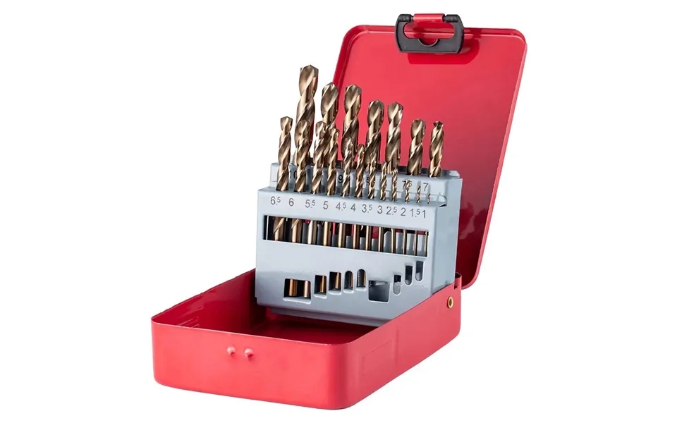 Drillpro M35 Cobalt Drill Bit Set Hss-co Jobber Length Twist Drill Bits With Metal Case For Stainless Steel Wood Metal D