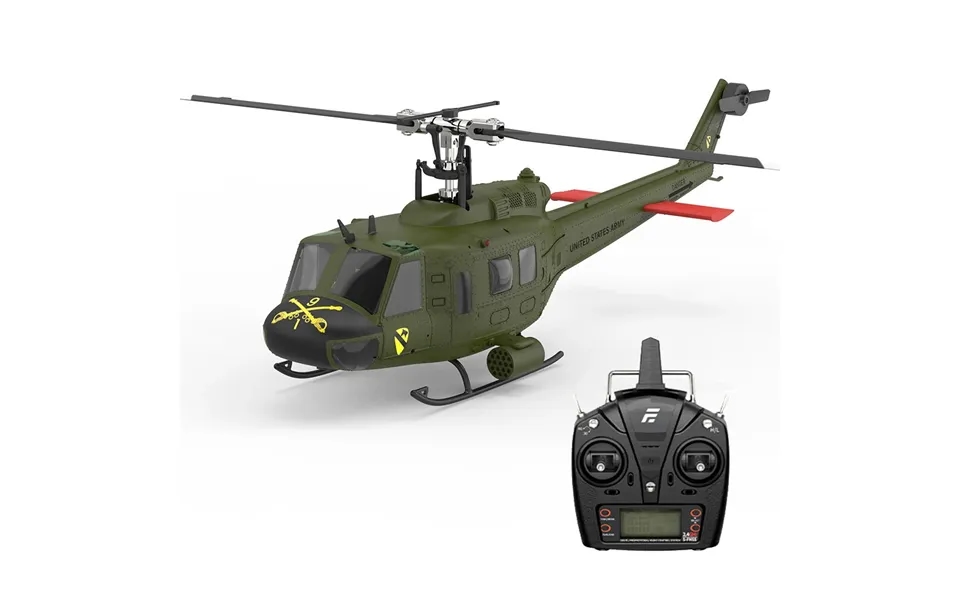 Eachine E190 Pro Uh-1 2.4g 6ch 3d6g 1 34 Scale Huey Dual Brushless Motor Flybarless Rc Helicopter Compatible With Futaba