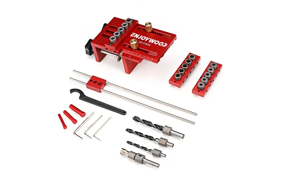 Enjoywood 3 In 1 Adjustable Woodworking Doweling Jig Kit Pocket Hole Jig Drilling Guide Locator For Furniture Connecting