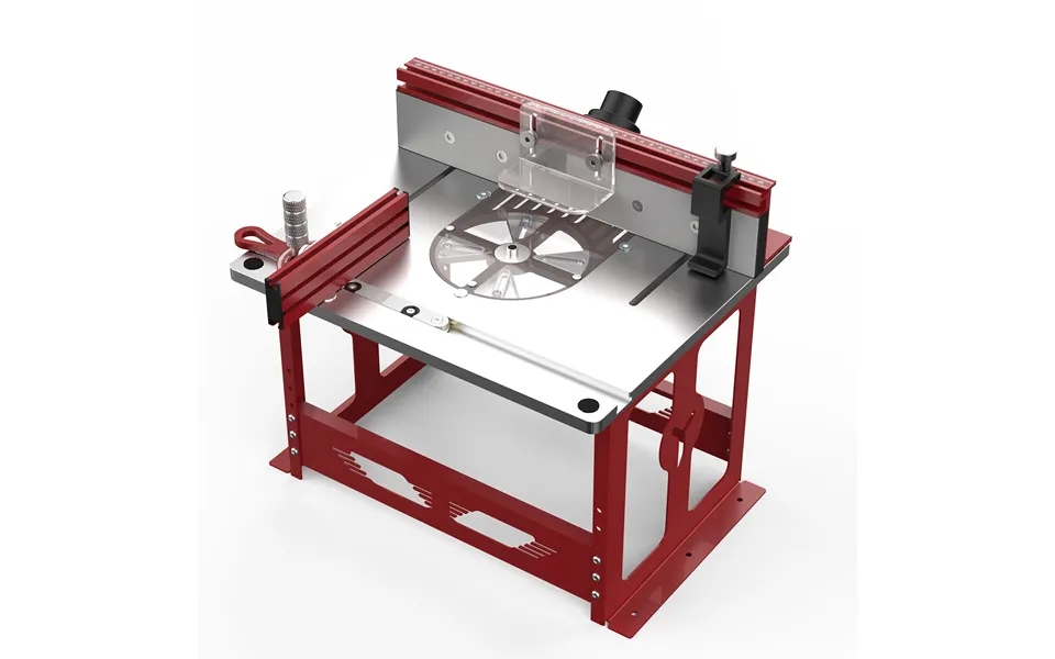 Enjoywood Bench Top Router Table Workbench With Miter Gauge Profile Fence System Dust Collection Port For Most Route