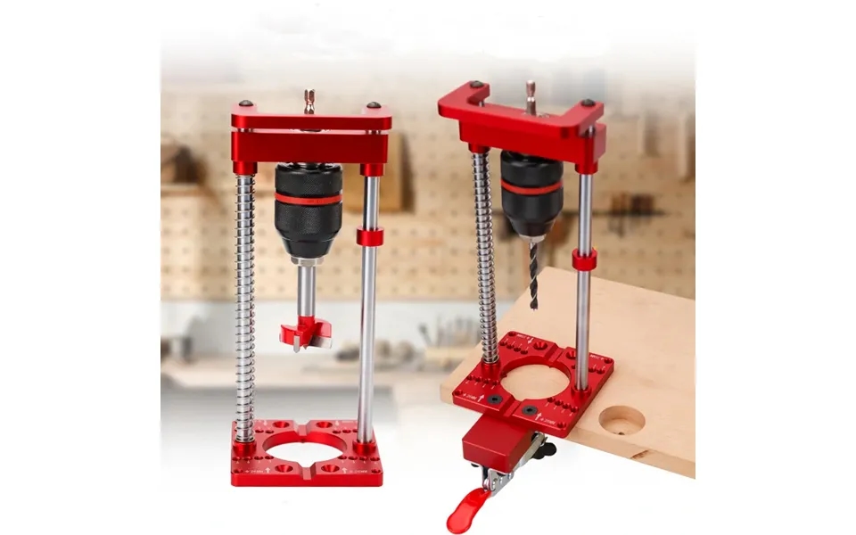 Enjoywood Drill Bracket Stand Drill Guide 35mm 26mm Concealed Hinge Hole Punch Locator Cabinet Hardware Jig For Diy Wood