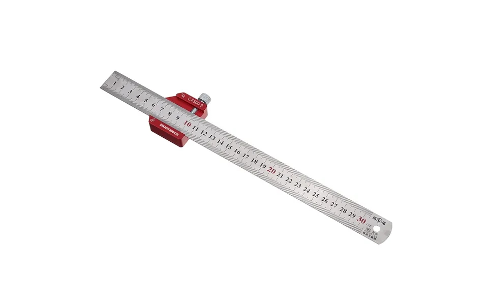 Enjoywood Line Scribe Ruler 45 90 Degree Adjustable Stainless Steel Woodworking Tool Locator 12 Inch Length Versatile Fo