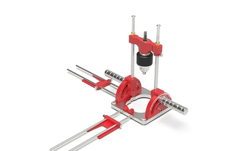 Enjoywood Upgraded Precision Woodworking Multi-angle Drill Guide With Handles And Positioning Blocks Hole Punch Locator