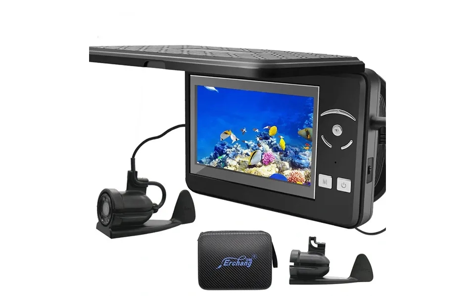 Erchang F431b Underwater Fishing Camera 4.3 Monitor 4x Digital Zoom Fish Finder Camera Ice River Camera For Fishing