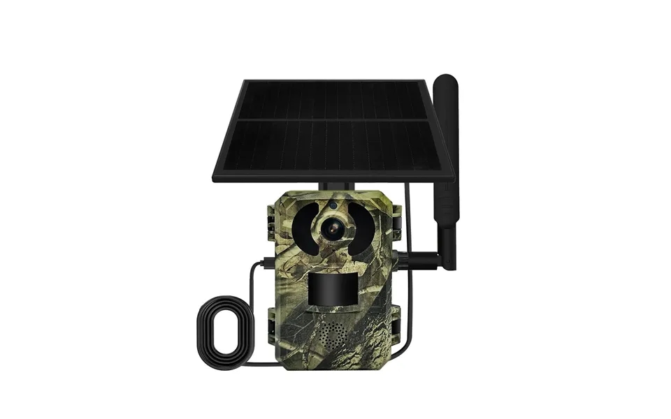 Escam Qf380 4g 4mp Hunting Camera With Solar Panel Pir Motion Detection Night Vision Two-way Audio Ip66 Wireless Wild An